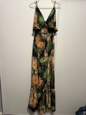 slim fit dress slacks Natalia Sunset Ombre Maxi Dress